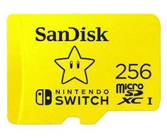 San Disk Atminties kortelė - SanDisk Nintendo Switch 256 GB geltona
