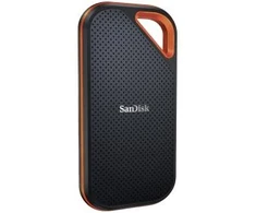 Kietasis diskas San Disk Išorinis SSD - SanDisk Extreme Pro 2TB, Iki 2000 MB/s, IP-55 Atsparus Vandeniui/Dulkėms, Juodas