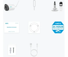 Saugumo Kamera - Reolink Argus B320 3MP Lauko Baterijomis Maitinama su Dviejų Pusių Garsu