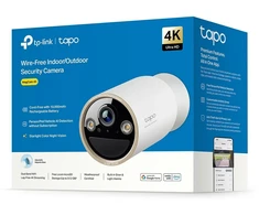 Saugumo Kamera - TP-Link Tapo 4K UHD Belaidė Vidaus/Išorės Kamera, 10000mAh, Dviejų Juostų Wi-Fi, Juoda