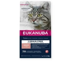 Sausas Kačių Maistas - Eukanuba Be Grūdų Senjorams Su Lašiša