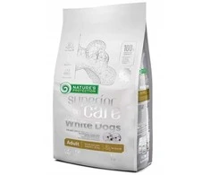 Nature's Protection Superior Care Baltas Dogs ėriena Adult Small and Mini Breeds 10 kg, mažų ir labai mažų veislių suaugusių baltakailių šunų sausas pašaras su ėriena