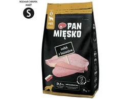 Šunų Maistas - PAN MIĘSKO Kalakutiena su Paukštiena S 30% Baltymų 9kg