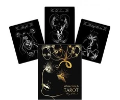 Schiffer Publishing Baltas Witch Tarot Kortos