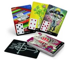 Schiffer Publishing La Santa Muerte Lenormand Taro kortos