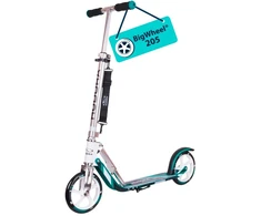 Scooter - Hudora BigWheel 205, 100 kg Maksimalus Apkrova, Reguliuojamos Vairo Rankenos, Turkuazinė