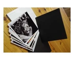 Nuotraukų rėmelis Fujifilm Skrebinimo albumas, baltas kietas viršelis, juodi lipnūs lapai, 15x15 cm, (10 lapų)