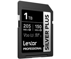 SDXC atminties kortelė - Lexar Professional Sidabrinis PLUS SDXC 1TB 205MB/s skaitymas, 150MB/s rašymas