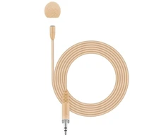 Shure Sennheiser MKE Essential Omni rusvai gelsvas - miniature lavalier microphone with 3.5 mm jack connector (beige)