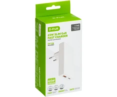 Sieninis Įkroviklis - D-Fruit DF136 65 W GaN Įkroviklis, USB-C/USB-A, PD 3.0/QC