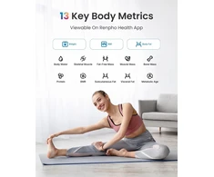 Skaitmeninės Svarstyklės - RENPHO Elis Chroma Smart Scale, Kūno Riebalai, BMI, Wi-Fi, Bluetooth