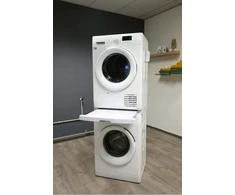 Scanpart Skalbimo mašina and dryer stacking kit with drawer and strap, juodas