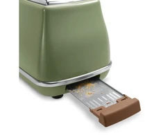 Skrudintuvas - DELONGHI Icona Vintage Toaster CTOV 2103.GR 900W, Atšildymas, Žalia