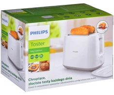 Skrudintuvas - Philips Daily Collection HD2582/00 2 Riekelių 830W Aukštas Pakėlimas Atšildymas Baltas