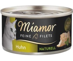 Šlapias kačių maistas MIAMOR Feine Filets Vištiena - 80g