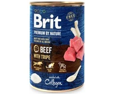 Brit Premium by Nature konservai šunims jautiena with Tripes 400g