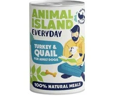 Drėgnas Šunų Maistas - ANIMAL ISLAND Kasdienis Kalakutienos ir Stručio 400g