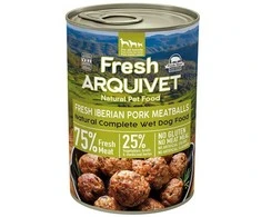 Drėgnas Šunų Maistas - ARQUIVET Fresh Iberian Pork Meatballs 400g Be Glitimo