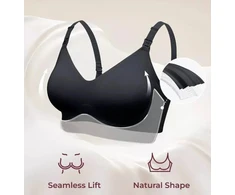 Momcozy YN21 Nursing bra, dydis S Juodas