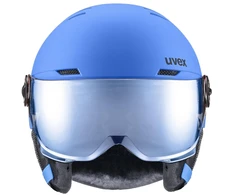 Children's Ski Helmet UVEX Rocket jr. Visor Mėlynas Matinis