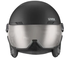 Slidinėjimo šalmas UVEX Wanted Visor pro V juodas matinis, dydis 54–61 cm