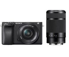 Sony A6400 + 16-50mm OSS + 55-210mm OSS (Juodas) | (ILCE-6400Y/B) | (α6400) | (Alfa 6400)