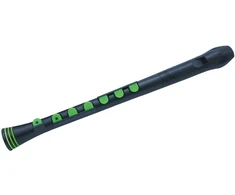 NUVO Recorder+ soprano recorder, juodas and žalias