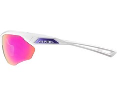 ALPINA Cycling Glasses NYLOS HR Baltas‑Violetinė Violetinė Mirror Lens Cat.3