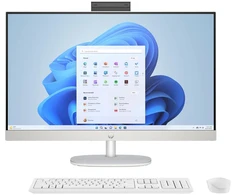 Hewlett Packard (HP) Visas viename kompiuteris - HP 27-cr0232nw, Ryzen 5 7520U, 16 GB RAM, 512 GB SSD, Full HD, Baltas