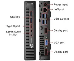 Stacionarus kompiuteris HP ProDesk 600 G2/i5-6500T/HD 530/8GB/256GB/USB tipo C/W11 Pro/Atnaujintas