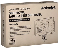 Stalo organizatorius - Activejet APB-006W 362 × 158 × 445 mm pilkai baltas