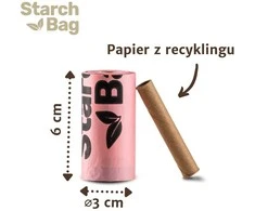Starch Bag STARCHBAG BIO kompostuojamos šuniukų maišeliai alyvinė – 8x15 vnt.