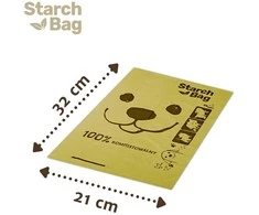 Starch Bag STARCHBAG BIO kompostuojamos šuniukų maišeliai alyvinė – 8x15 vnt.