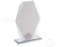Stiklo Trofėjus - ARGO CUBO SMALL 210g Sublimacijai Aiškus