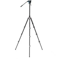 Stovas - Benro Rhino 24C+S4PRO (profesionalus, skysčio galva, reguliuojamas aukštis)