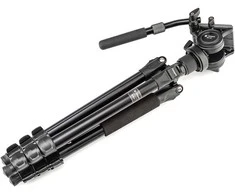 Stovas - Fotopro S5i Video Tripod, 5kg talpa, skysčio galva, lengvas