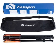 Stovas - Fotopro TR 02A Aliuminio Šviesos Stovas 184cm 2kg Juodas/Oranžinis