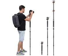 Stovas - K&amp;F Concept T254A4 190cm 4kg Apkrovos Monopodo Funkcija