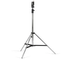 Stovas - Manfrotto Statyvas 008 Chromuotas Plienas Reguliuojamo Aukščio