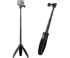 Stovas - Telesin S1-MNP-01 2-in-1 Kompaktiškas Monopodas Reguliuojamo Aukščio 12.5-38cm