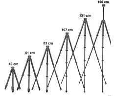 Stovas - Ulanzi COMAN ZERO-Y Anglies Pluoštas 156cm 18kg Apkrova