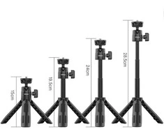 Stovas - ULANZI M12 2-in-1 Kompaktiška Selfie Lazda 28.5cm Aukštis 500g Apkrova