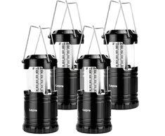 Stovyklavimo Žibintas - LEPRO PR330040-2 4 Vnt. Juodas