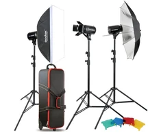 Studijinės blykstės rinkinys - Godox Studio Kit E250 D