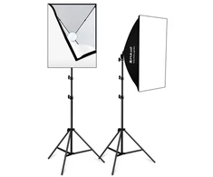 Studijinio apšvietimo rinkinys - Puluz 2 dalių 50 × 70 cm softboksų apšvietimo rinkinys