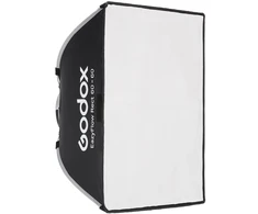 Studijinio blykstinio apšvietimo rinkinys - Godox EazyFlow Studio Starter Kit 2×400 Ws, 60×60 cm „Bowens“ softbokso tipo šviesdėžės, DM16 paleidiklis, 280 cm stovai