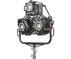 Studijos apšvietimo laikiklis - Godox rankinis trijų šviestuvų laikiklis, skirtas MG1200/MG2400/MG6K
