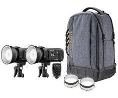 Studijos blykstė - Westcott FJ400 II 2 lempų rinkinys su FJ X3 M paleidikliu