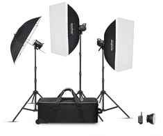 Studijos Blykstės Rinkinys - Godox MS300V D Trio Studijos Blykstės Rinkinys