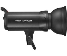 Studijos blykstės rinkinys - Godox SK400IIV D 3 blykstės įrenginiai, šviesos stovai, minkštas dėklas, skėčiai